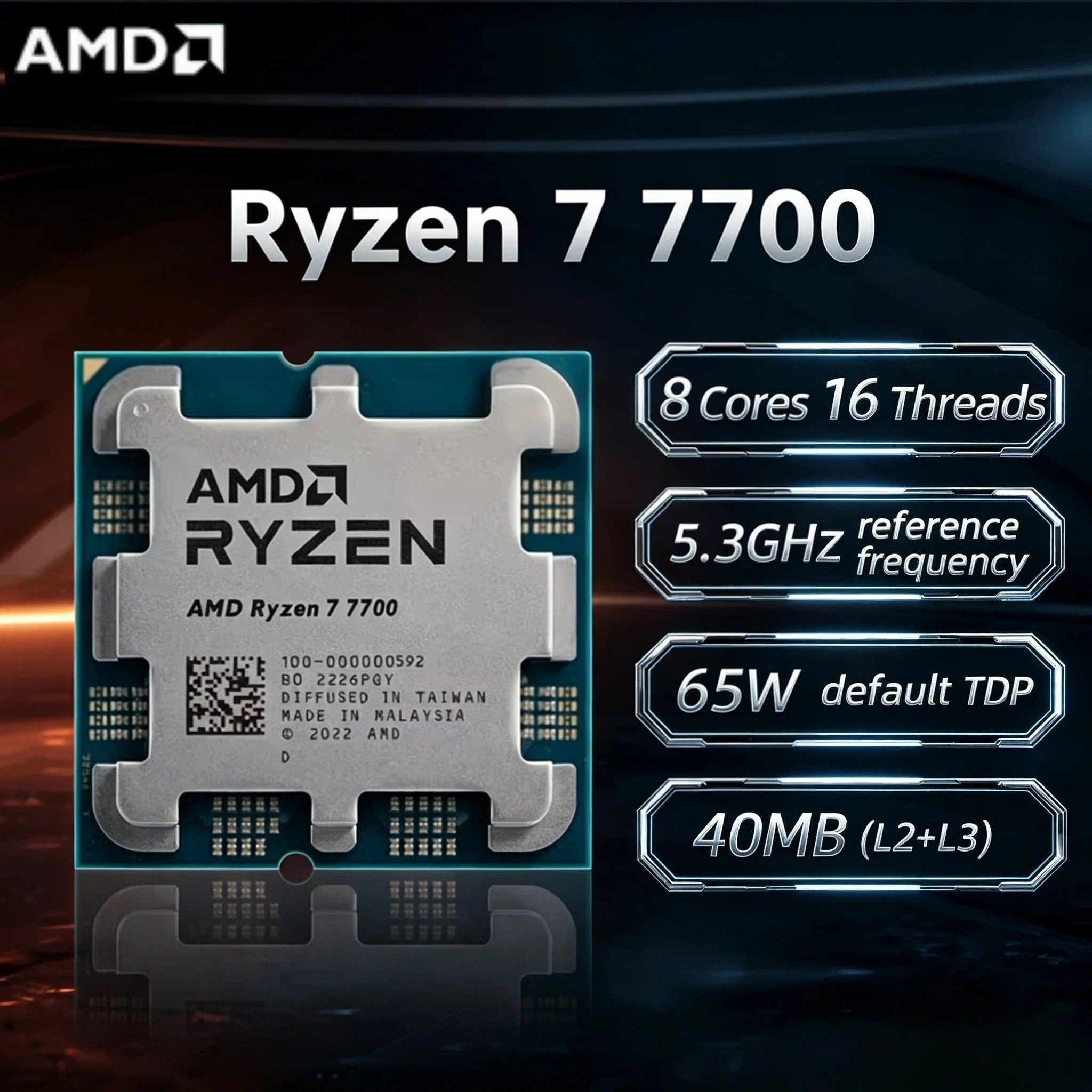 AMD Ryzen 7 7700 CPU ⚠️ジャンク⚠️ Ryzen 7 7700 - AliExpress