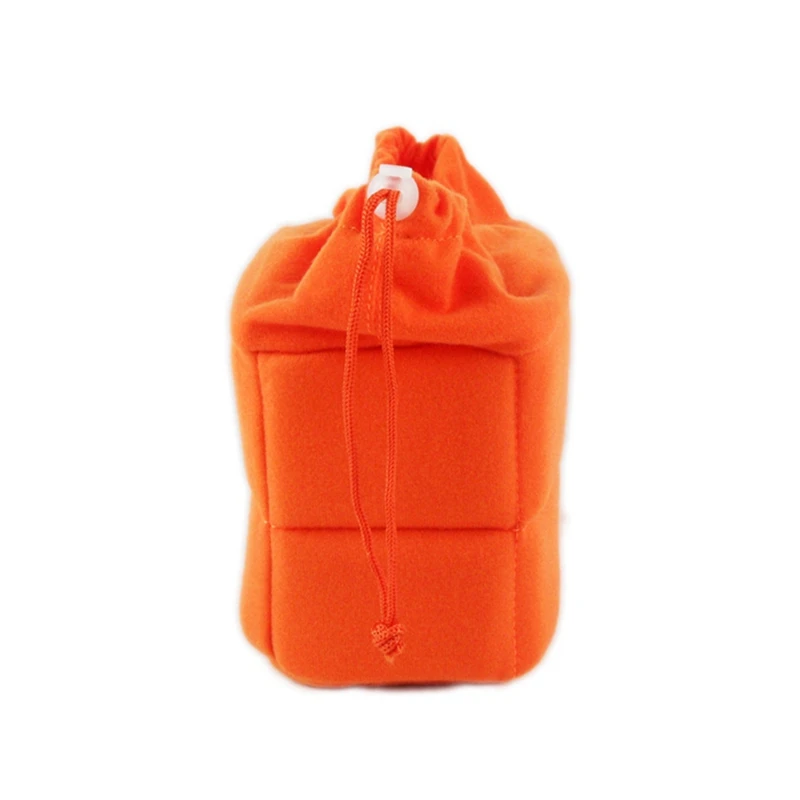 Camera Bag Camera Insert Bag With Drawstring Adjustable Divider Camera Lens Soft Bag For Nikon,Canon,Sony Orange