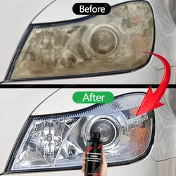 Car Headlight Polishing Agent Scratch Remover Repair Headlight Renewal Polish Liquid Headlights Restoration Kit Auto Accessories