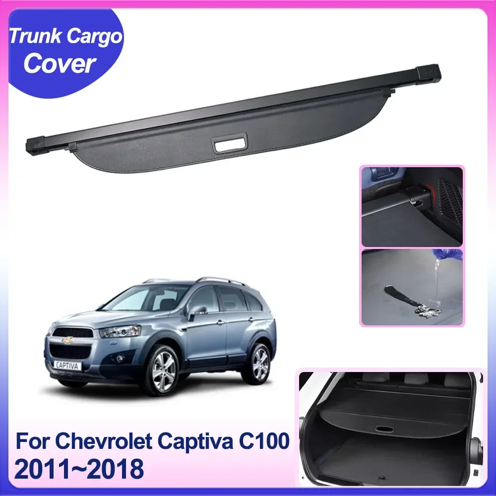 

Rear Trunk Cargo Cover for Chevrolet Holden Captiva C100 C140 2011~2018 Partition Board Shield Shade Curtain Interior Accessorie