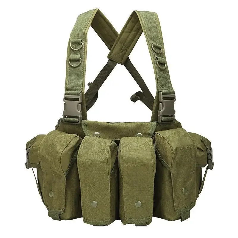 

Tactical Belly Pocket Chest Hanging Tactical Carrying Kit Multi-function Combat Vest Quick Bullet Removal With Accessory Bag