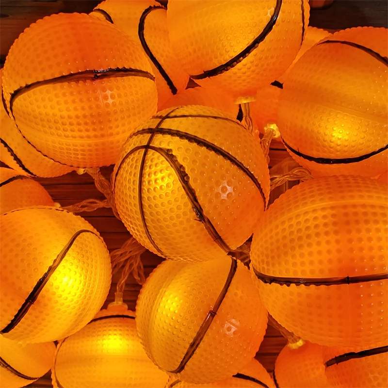 Weihnachtsdekoration 2024, Basketball, LED-Lichterkette, Garten, Festival, Party, Lichter, Raumdekoration, Neujahrsatmosphäre 039 – Detail 6
