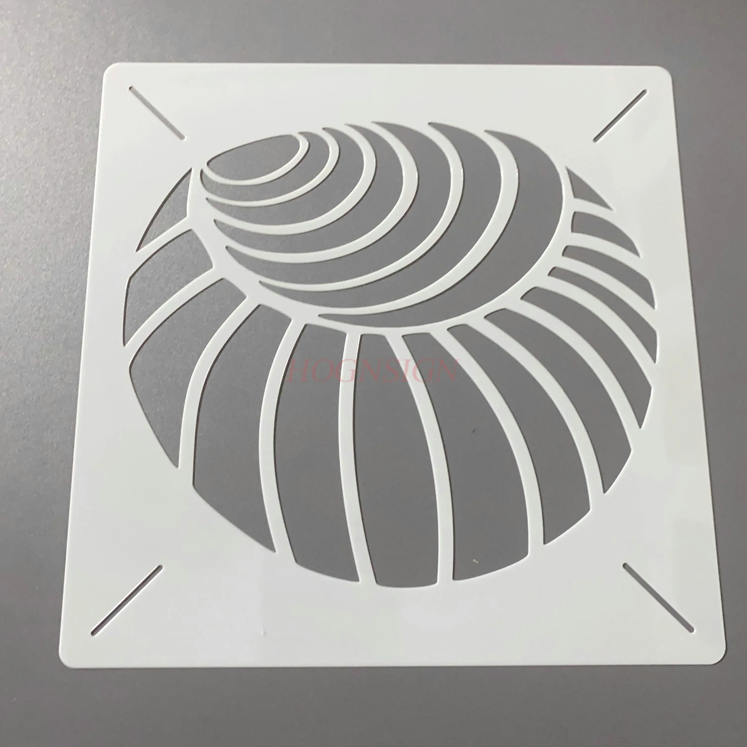 1шт 20см квадратный полый шаблон для рисования белый моющийся