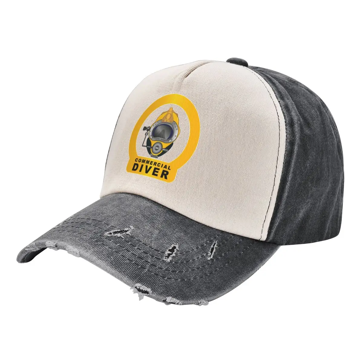 New Commercial Diver Baseball Cap Truck Hats Solid Visor Caps