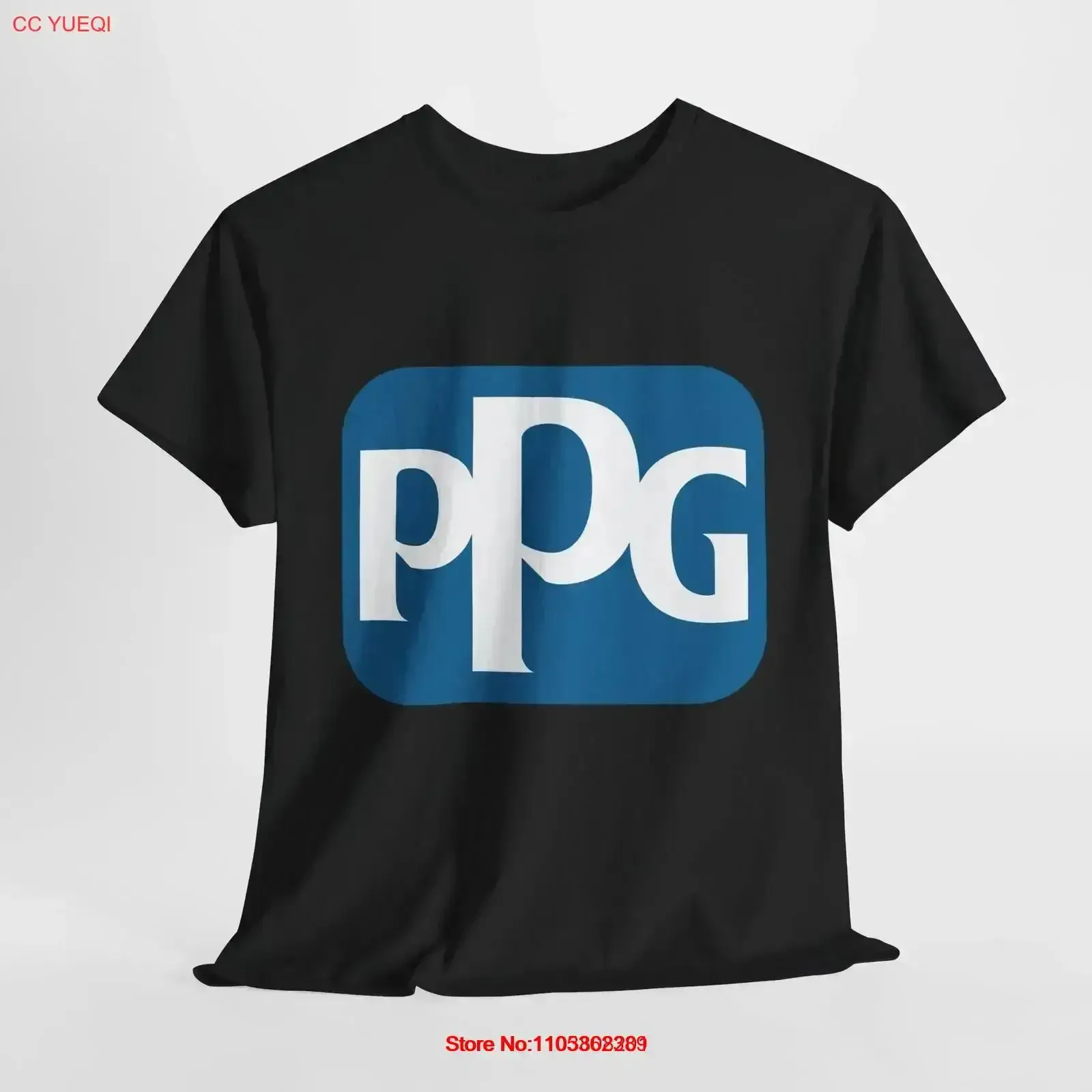 PPG Industries Logo Herren T-Shirt USA Workwear 5XL Vintage Washed Designer-Kleidung Lässig Dehnbar Bequem Atmungsaktiv