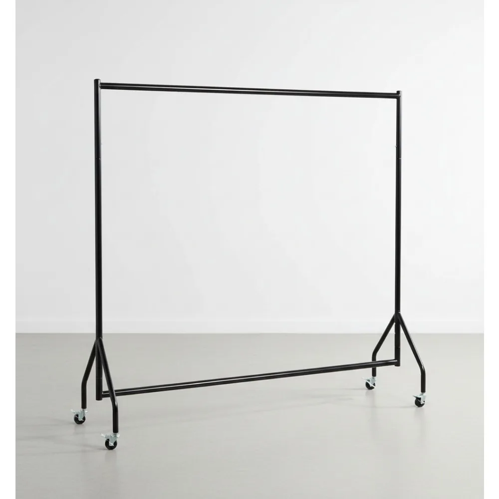 

Heavy Duty Rolling Garment Rack with Wheels, Portable Clothes Organizer for Home Retail Storage Display