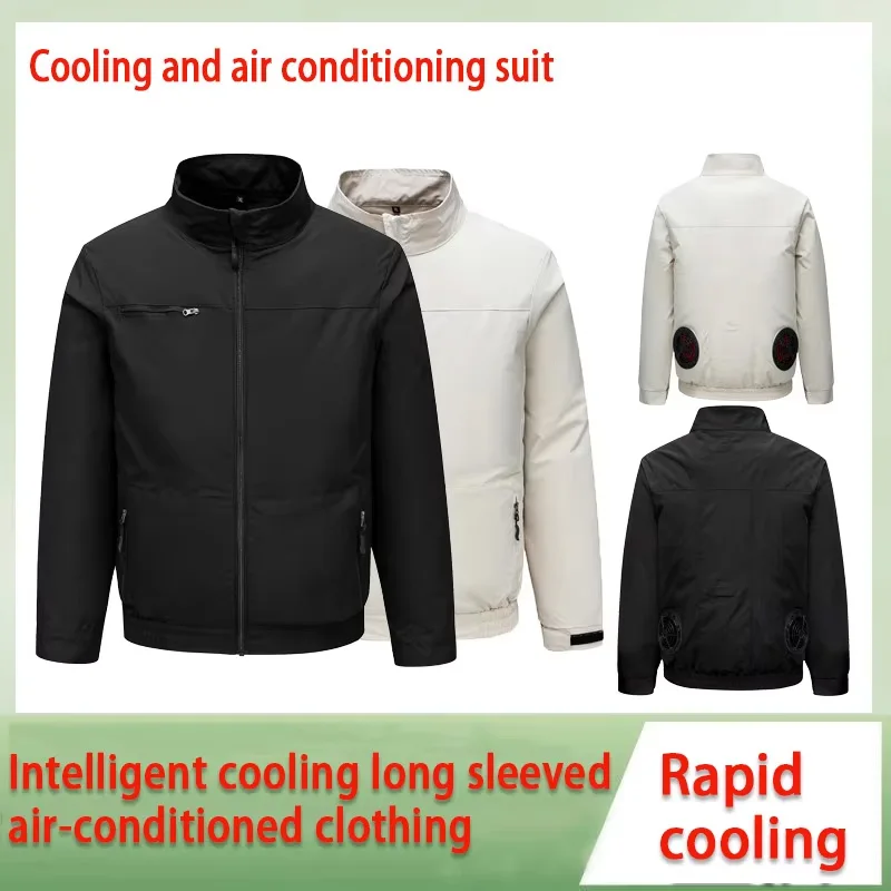 Veste d'été intelligente climatisée pour hommes, vêtements de travail, uniforme de ventilateur, vêtements de prévention des coups de chaleur en plein air, vêtements de Protection du travail