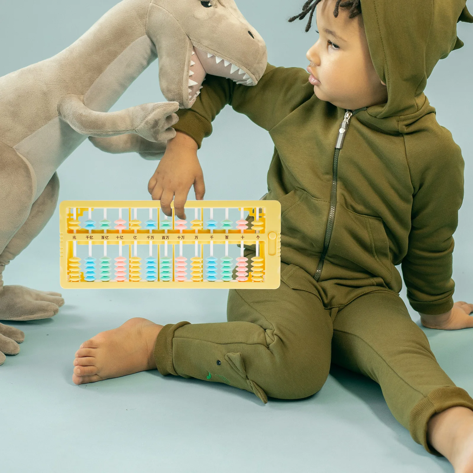 

13 Rods Abacus Learning Tool For Math Plastic Counting Frame Brain Developing Educational School Supplies