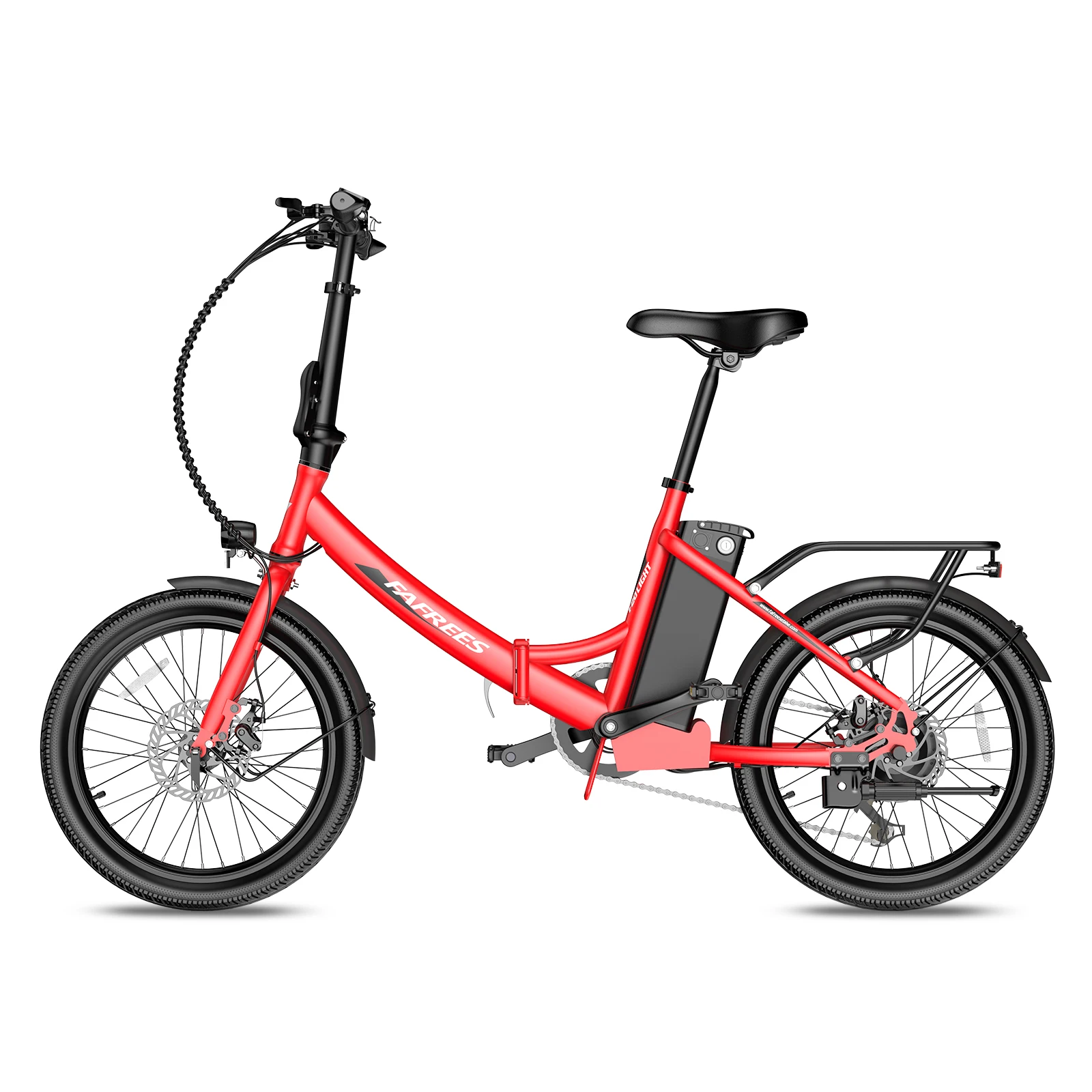 Fafrees F20 Light 20 inch opvouwbare elektrische fiets voor volwassenen, 36V 20Ah uitneembare batterij, 25 km/u & 75-100 km bereik