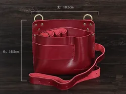 Bolsa de cuero profesional para tijeras de peluquería, estuche para herramientas de estilismo