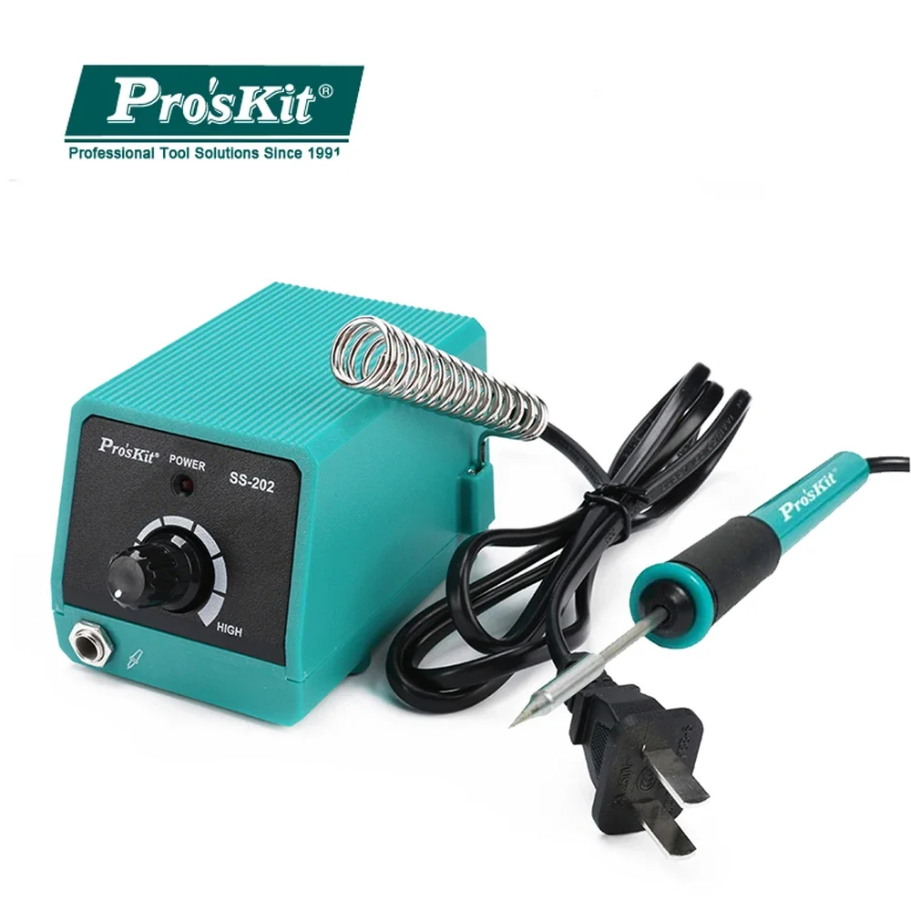 SS-202G Pro'skit Professional Mini Soldering Station คงที่อุณหภูมิไฟฟ้าการบำรุงรักษาเครื่องมือเชื่อมเหล็กแบบพกพา