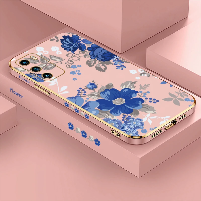 Blue Florals Print …