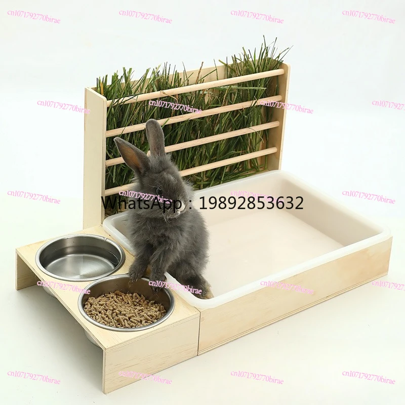 H1 Rabbit Grass Shelf Rabbit Cage Ornamental  Feeder Feeding Box Breeding Home Encryption Quail Nest Hamster Nest Set