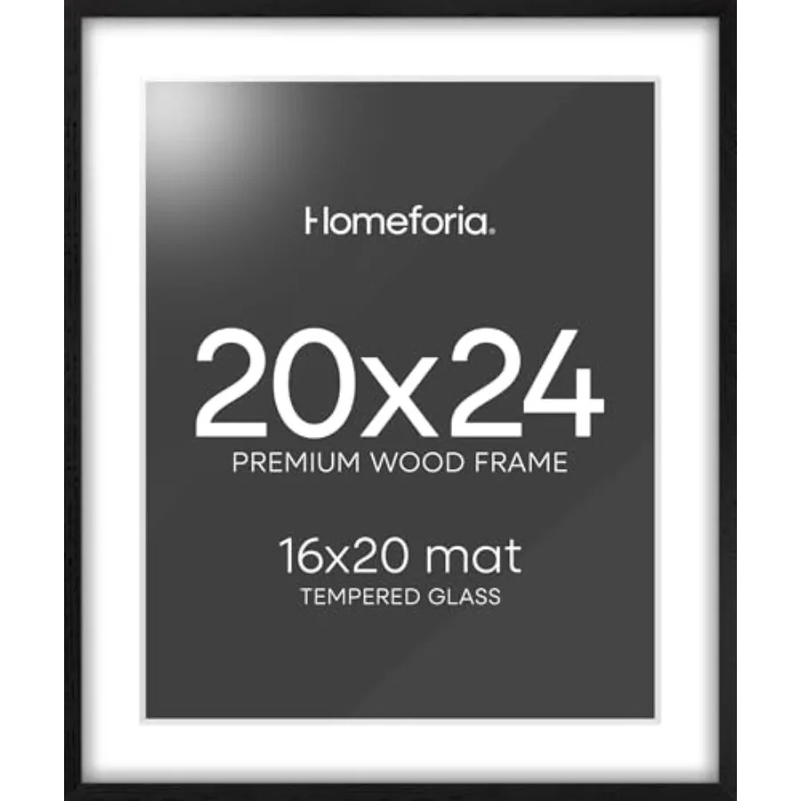 

Черная деревянная рамка 20x24 из высококачественного дуба, деревянные фоторамки 20x24 с паспарту, рамка для фото 16x20, рамка для постеров 20x24 с паспарту до 16x20