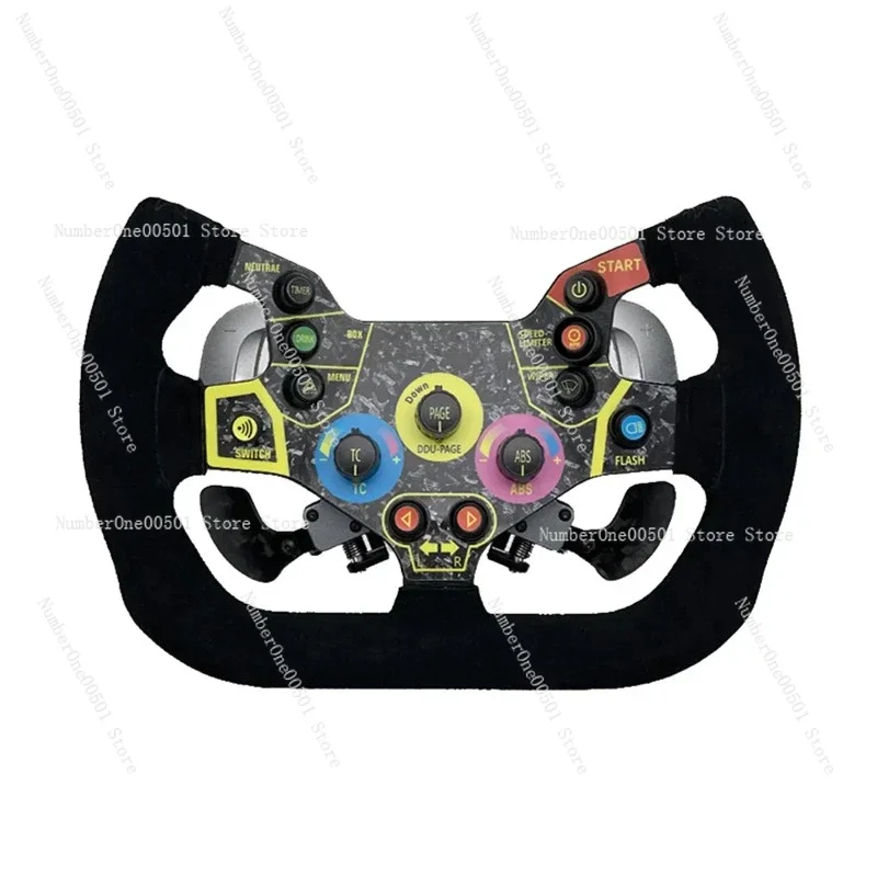 Aston Martin Style Custom Racing Simulator Steering Wheel Compatible with Simucube Carbon Fiber Formula Wheel Rim