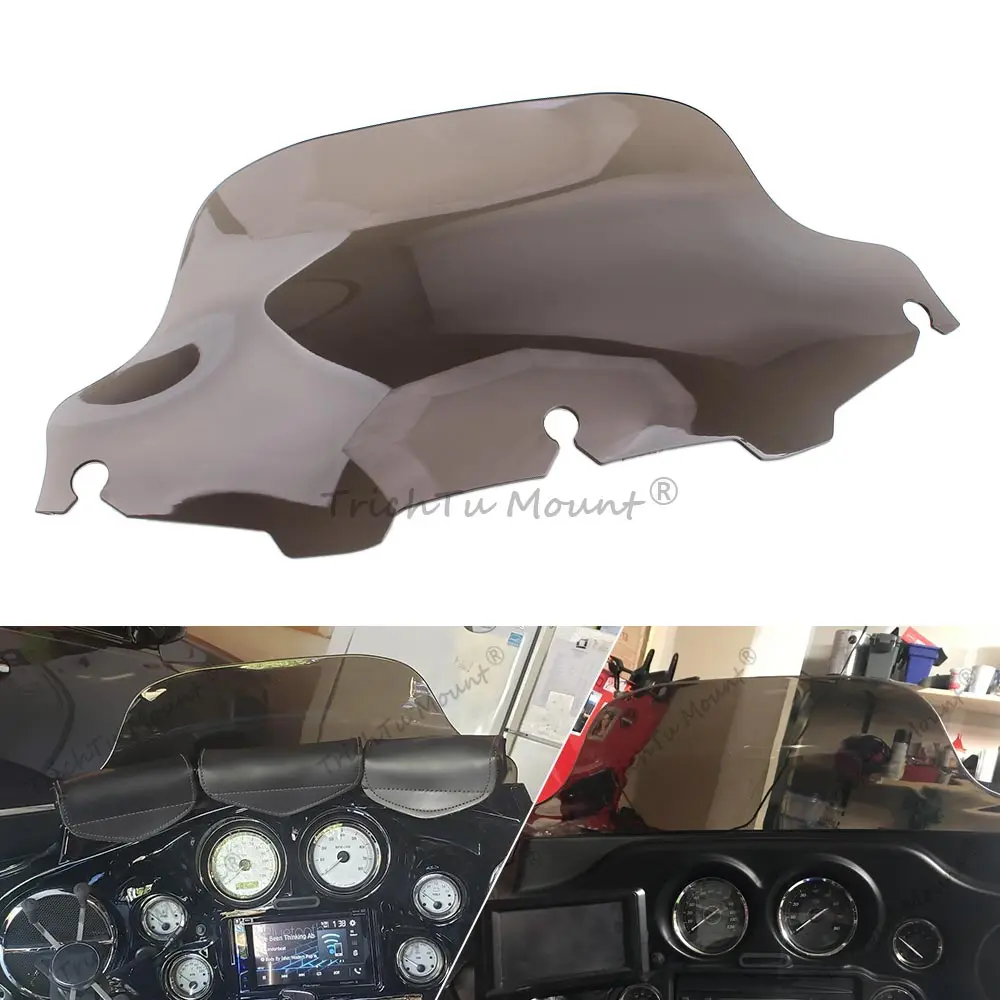 

8"Motorcycle Windshield Fairing Windscreen Wind Deflector For Harley Touring Electra Street Glide Ultra Classic FLHTK 96-13