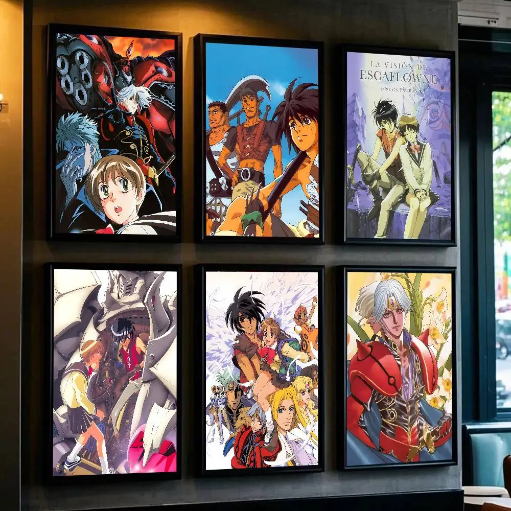 1pc The Vision Of Escaflowne Poster Sticker Print Waterproof Wall Art For Living Room Bedroom Home Decor