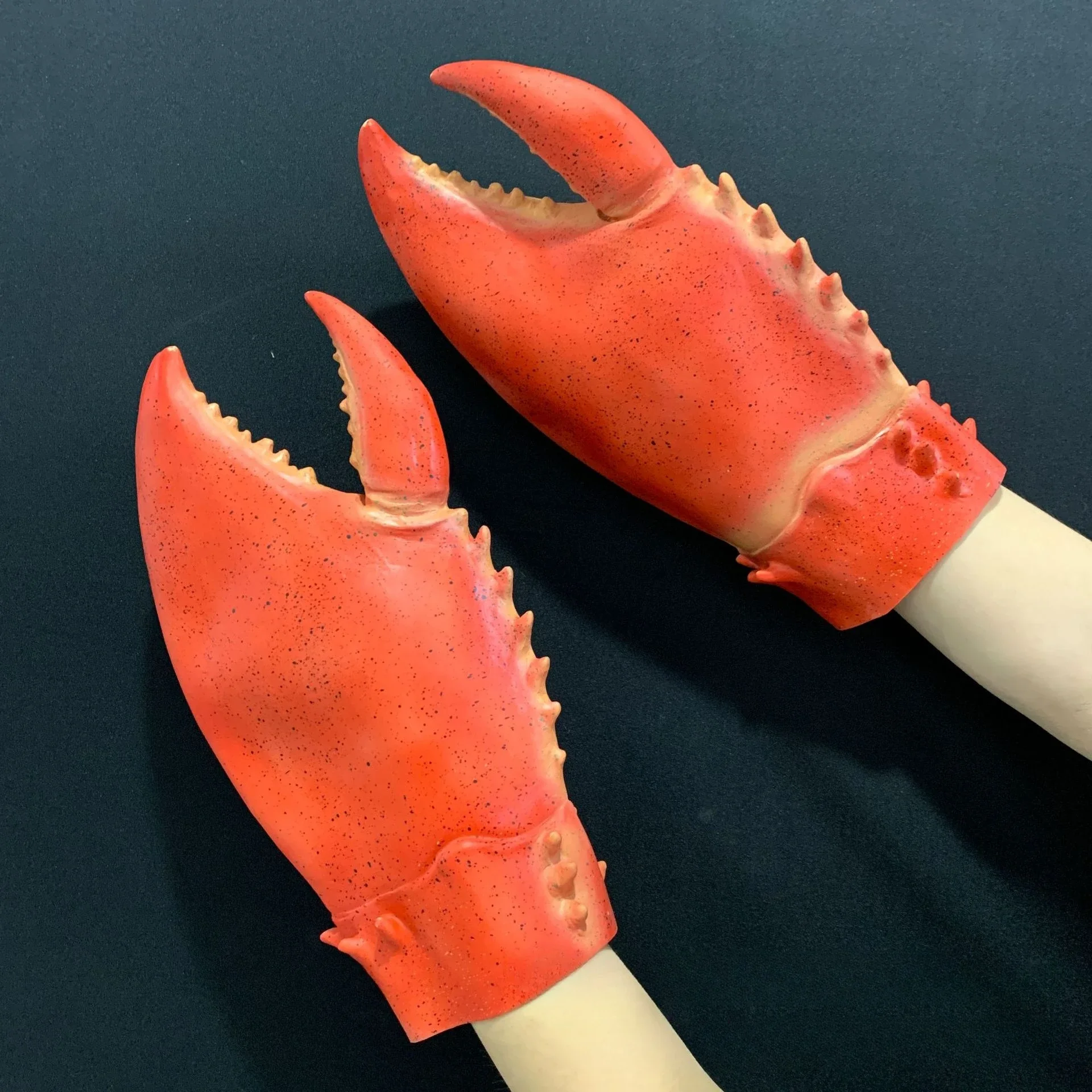Latex-Hummerkopfmasken, Hummerzangen, Krabbenklauen-Handschuhe, Cosplay-Hummerkopf, Kreative Requisiten, Hummerkopfbedeckungen, Masken