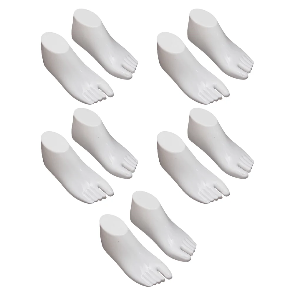 5 Pairs Shoe Stretcher Children Shoes Display Stands Model Feet Mannequin Models Plastic Kids Women's Sandals