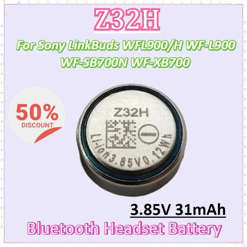 

Z32H 3.85V 31mAh Battery for Sony LinkBuds WFL900/H WF-L900 WF-SB700N WF-XB700 Truly Wireless Earbuds Headphones Charging Case