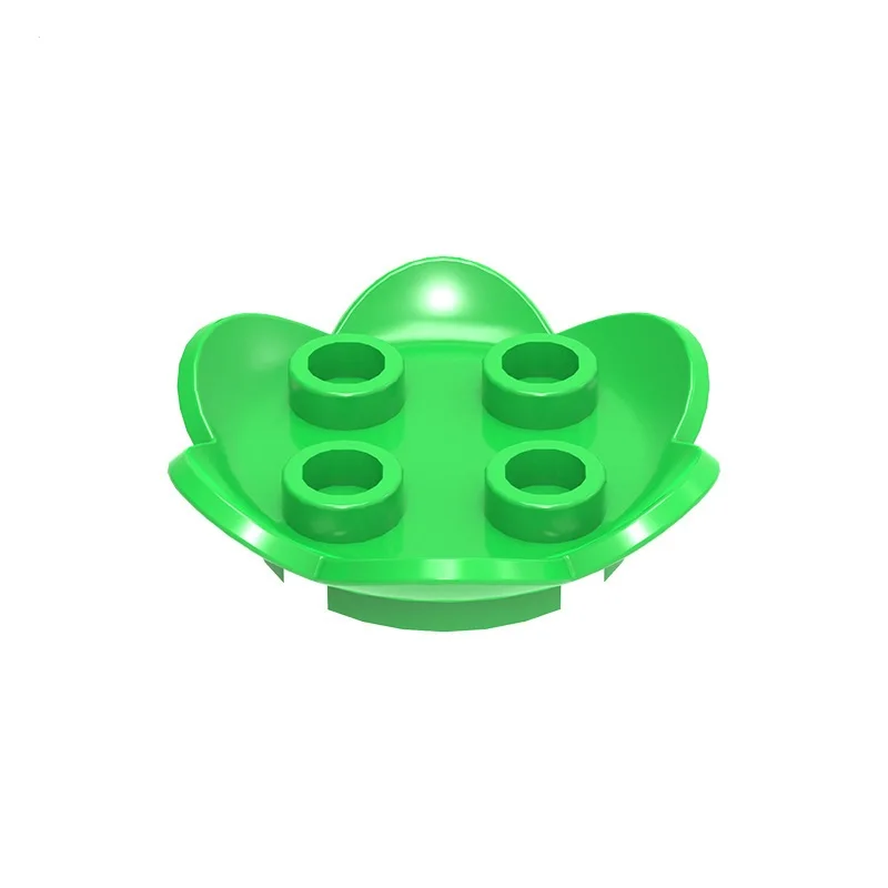 MOC 10PCS Part Bricks 15469W Special 2 x 2 With 6 Petals Plant Leaves Building Blocks Garden Glass House DIY Toys Children Gift