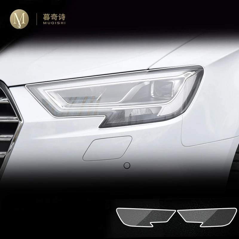 For Audi A3 2017-2019 Car Exterior Film TPU PPF Headlamps Protective film Anti scratch Repair membrane Smoked headlight refit