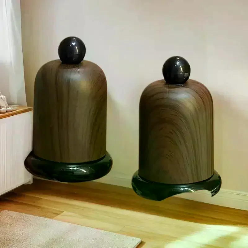 Imitation Walnut Color Toothpick Holder With Ball Top High-End Decor For Living Room & Kitchen, Portable