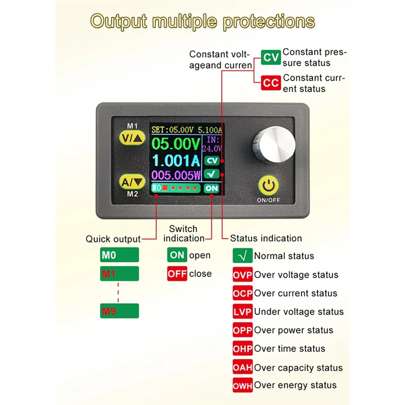جديد WZ3605E تيار مستمر تيار مستمر دفعة محول CC CV 36 فولت 5A وحدة قابل للتعديل ينظم مختبر إمدادات الطاقة الفولتميتر مقياس التيار الكهربائي