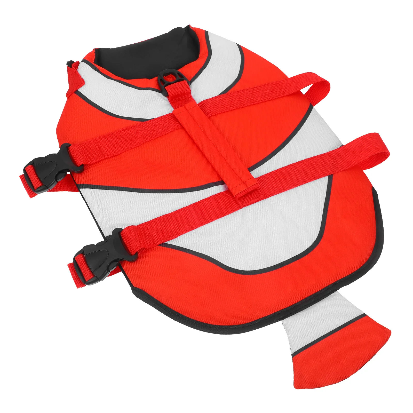 

Jacket Pet Vest for Small Dogs with Clownfish Design Quick Release Buckles Handles Durable Preserver