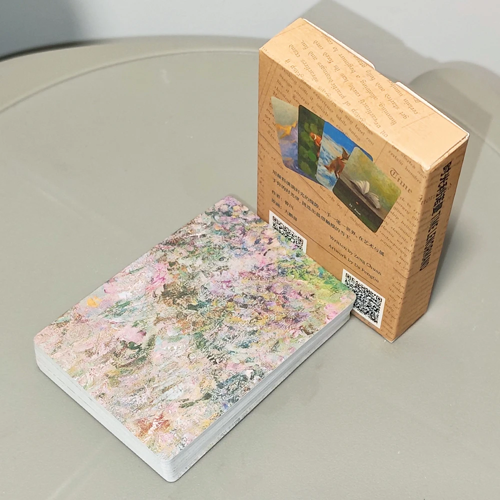 Jeu de cartes d'oracle Lenormand 9x6cm imprimé sur carton gaufré double face, 38 cartes de style peinture à l'huile avec cartes supplémentaires Homme/Femme