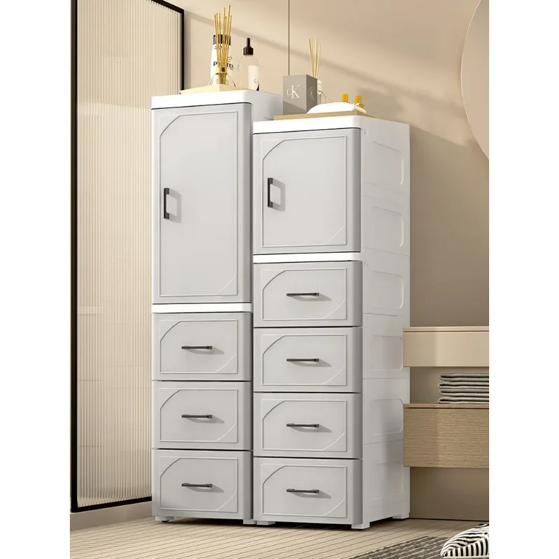 Single Door Multi Functional Seam Storage Cabinet Dustproof Insect Proof Drawer Type Storage Box Toilet Kitchen Gap Frame