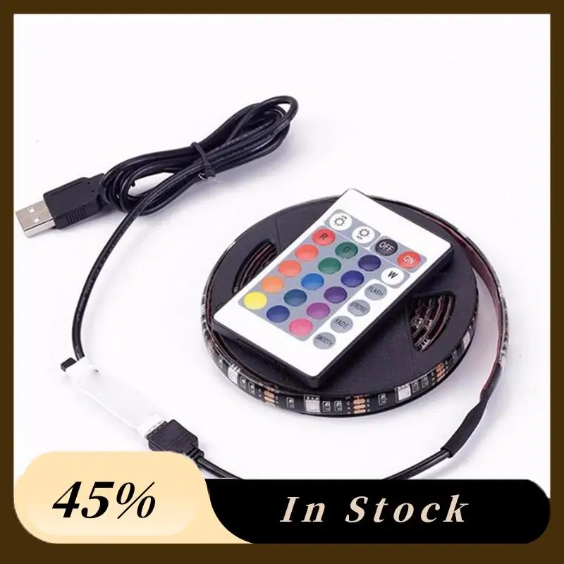 

Новый набор светодиодных лент 5050RGB с дистанционным управлением Bluetooth 5 В, набор красочных световых лент, ТВ-фон, атмосферный свет