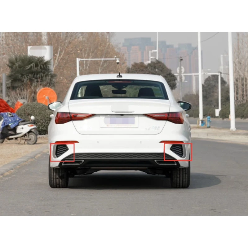 

Auto Rear Bumper Fog Lamp Decorative Grille Grill For Audi A3 Sline S-line 2021 2022
