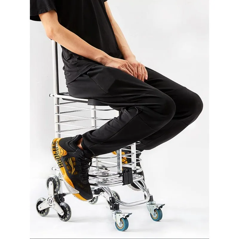 Shopping cart, small pull cart, can climb stairs, folding hand-pulled cart