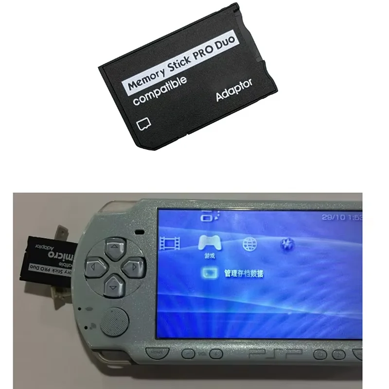 Memory Stick Pro Duo lector de tarjetas para PSP 1000 para PSP 2000 para PSP 3000 TF a convertidor adaptador de tarjeta MS