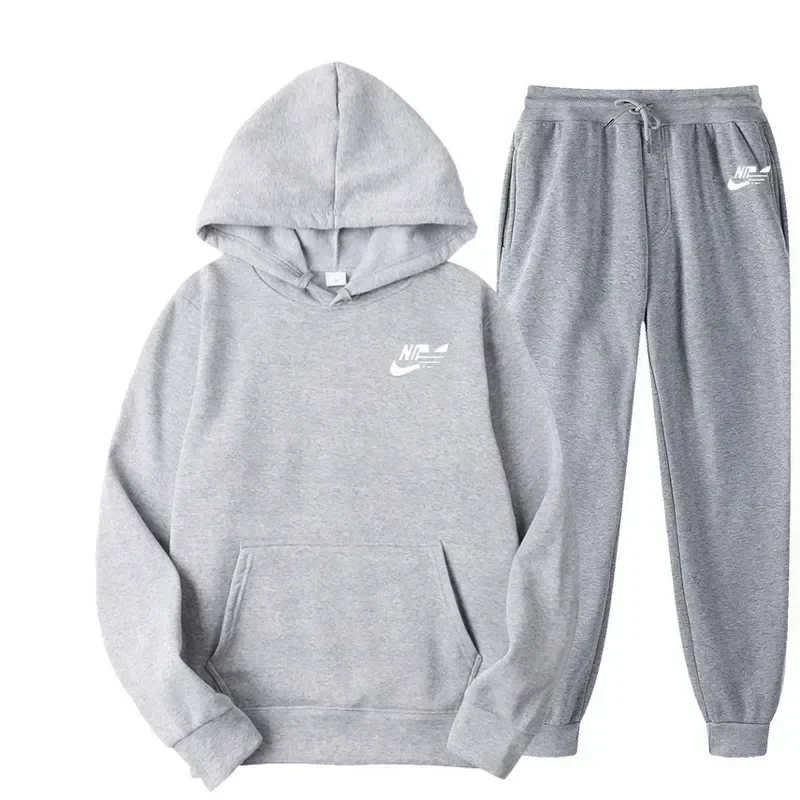 2025 Spring Autumn Men Casual Two Piece Sets Sweatshirts Men Women Street Los Fashion Printed Sports Suit - view 6