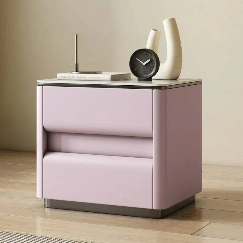

Space Minimalist Bedside Beauty Table Saving Luxury Simple Nightstands Storage Mesitas De Noche Dormitorio Bedroom Furniture
