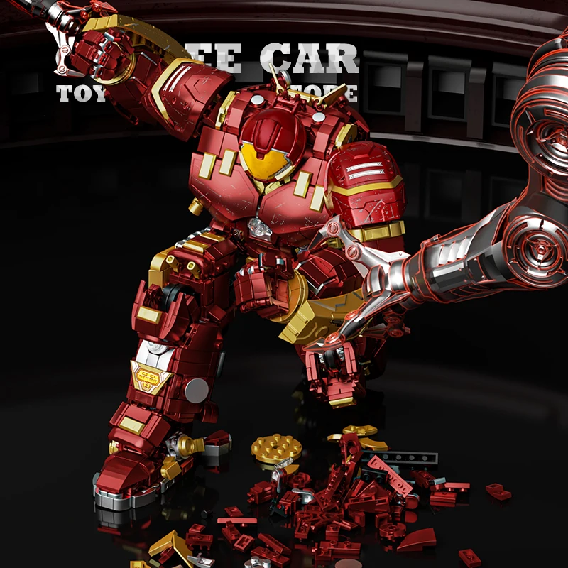 Super Mecha Robot MOC briques figurines d'action jouets armure guerrier héros mécanique blocs de construction modèle 3D adulte garçon enfants cadeaux