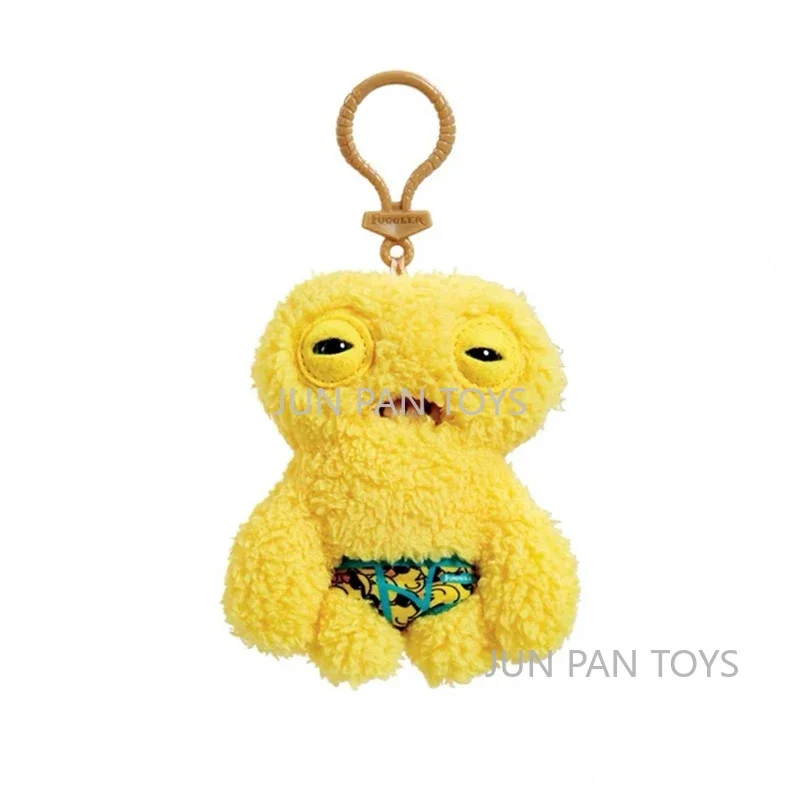 Fuggler Grappig Lelijk Monster Sleutelhanger Mini Fugg Collectible Zacht Pluche Speelgoed voor kinderen en volwassenen Mini-poppen Groen Squidge Grijs 1pc