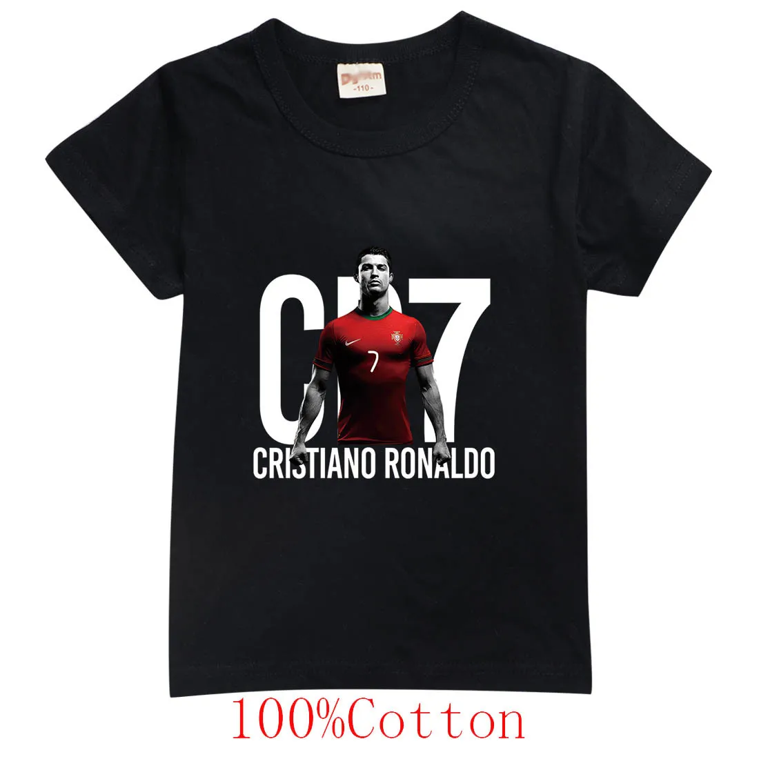 

Fashion CR7 T-shirt Child Girl Clothing Toddler Tees Children Clothes 2025 Summer Short Sleeve T-shirt Kids Boy Cartoon Tee Tops