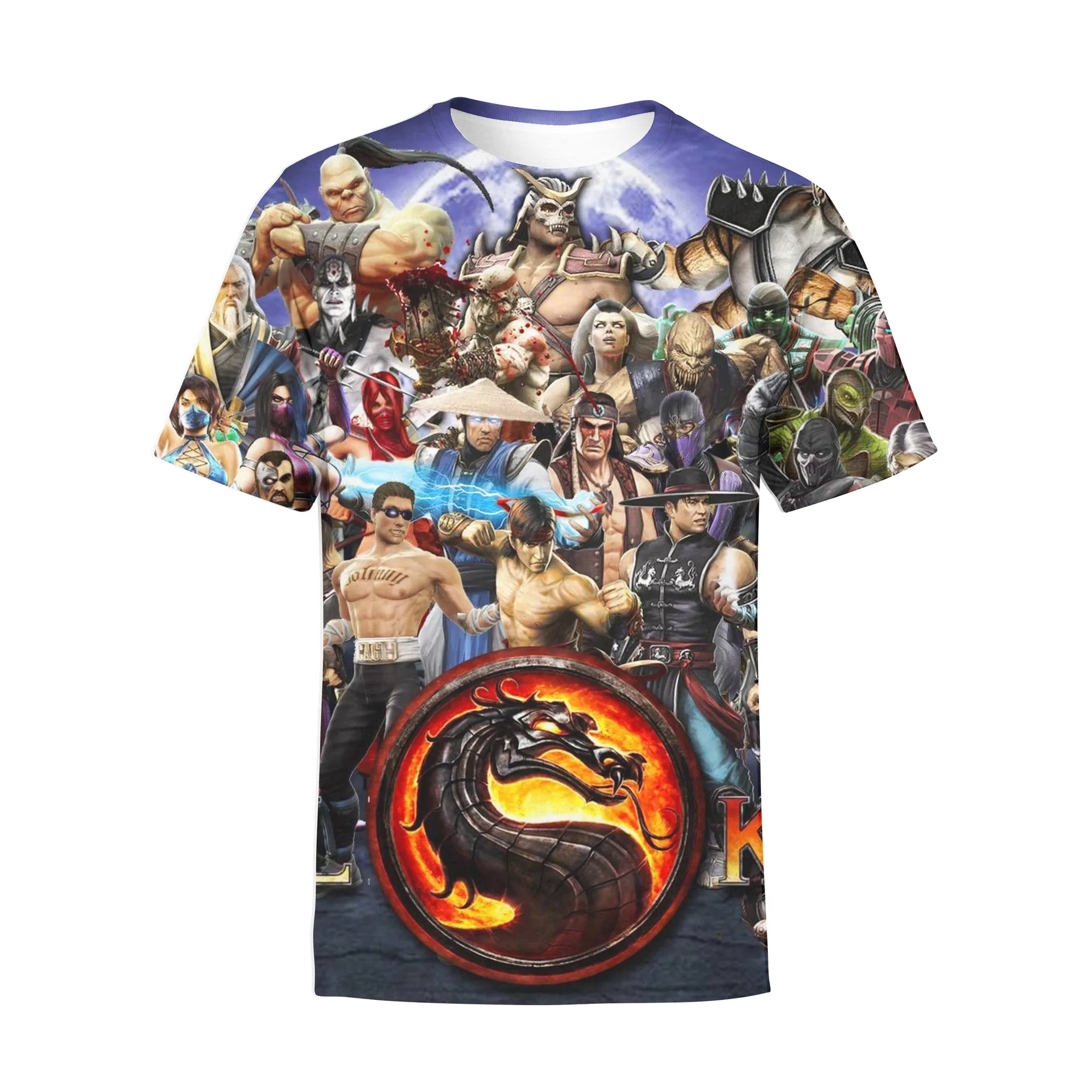 Fashion Hot Sales Fighting Game Mortal Kombat 11 Print T Shirt 3D Summer Men Women Short Sleeve T-Shirt Casual Oversized Top Tee