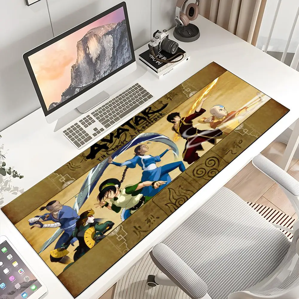 

Avatar The Last Airbender Mouse Pad Large size gaming mouse pad 100x50 cm mouse pad anti-slip edge locking keyboard desk pad com