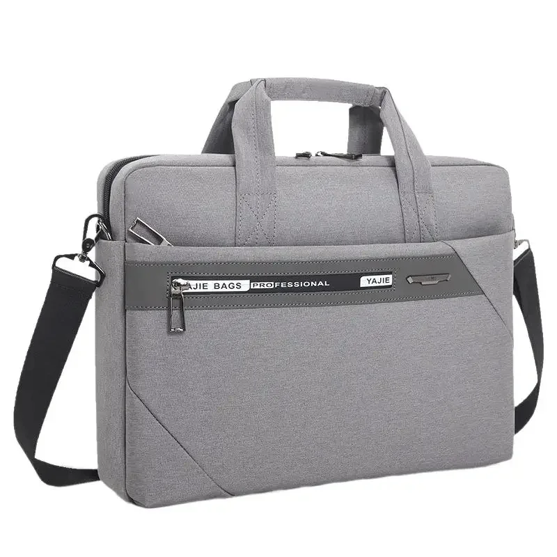 Maletín de negocios informal para hombre, bolso Oxford de gran capacidad, bandolera de hombro, impermeable, para ordenador portátil de 15,6 pulgadas