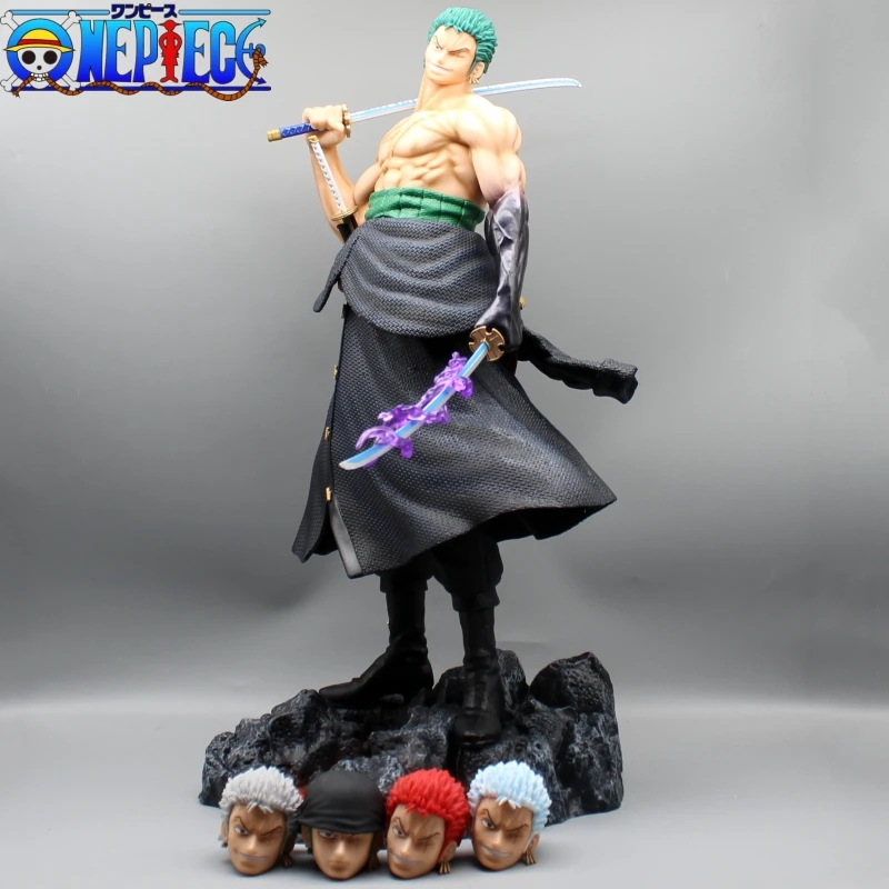 

Gk Five Heads Super Huge Carry A Knife Sauron One Piece Collect Figures Ornaments Cartoon Surrounding Model Ornaments Toys Gift