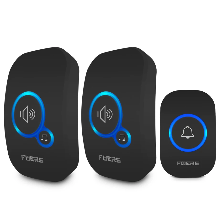 Fuers draadloze deurbel waterdicht welkomstbel huisdeurbel intelligent 32 nummers slim alarm met batterij voor winkelhotel
