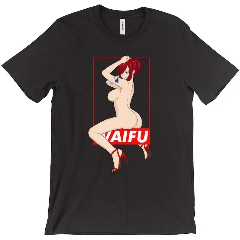 Anime girl In Heels Ecchi, Sexy, Lewd, Fetish T-Shirts