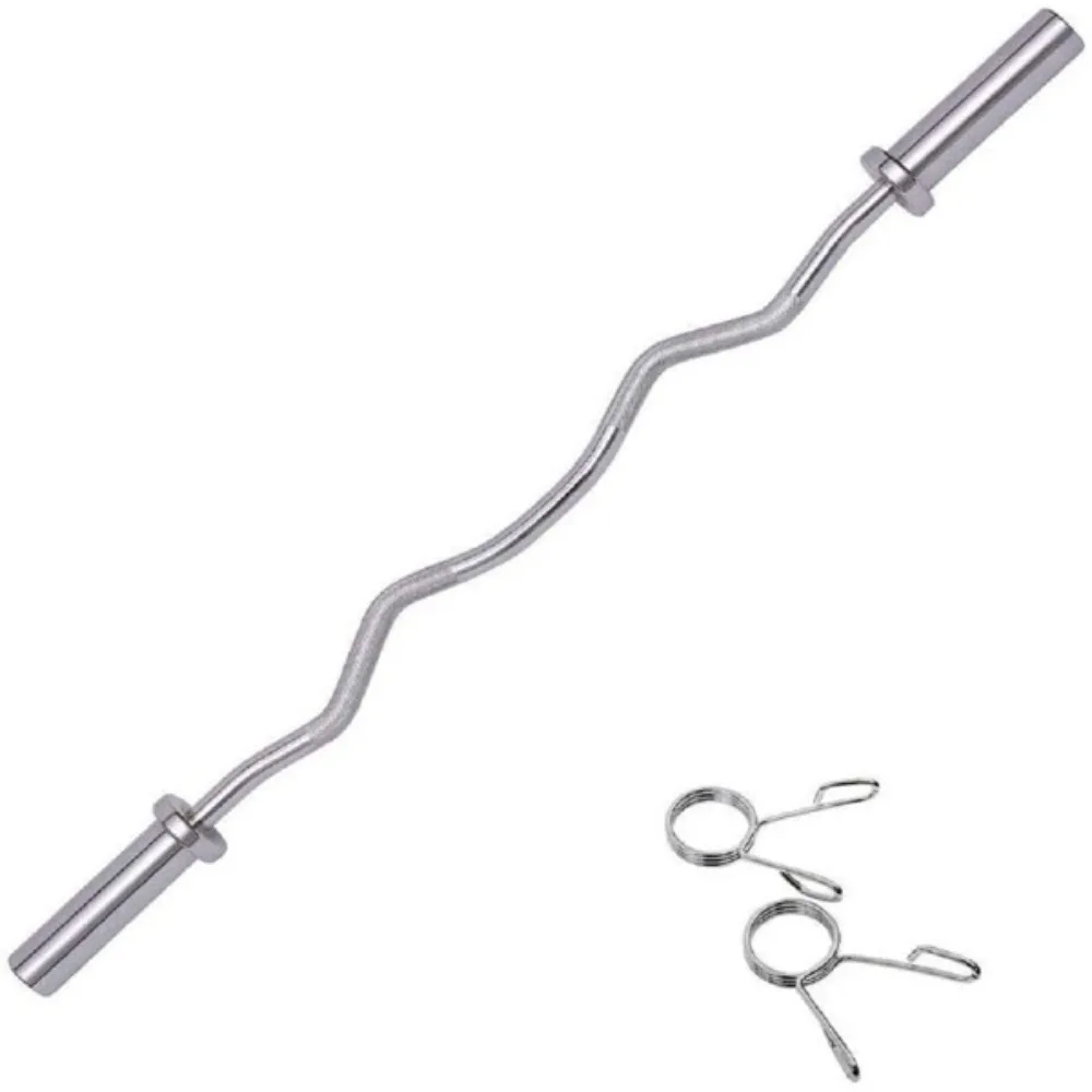 

Barbells, Olympic Barbell Bar Plates, 4Ft Solid Iron Fitness Weightlifting,Barbell