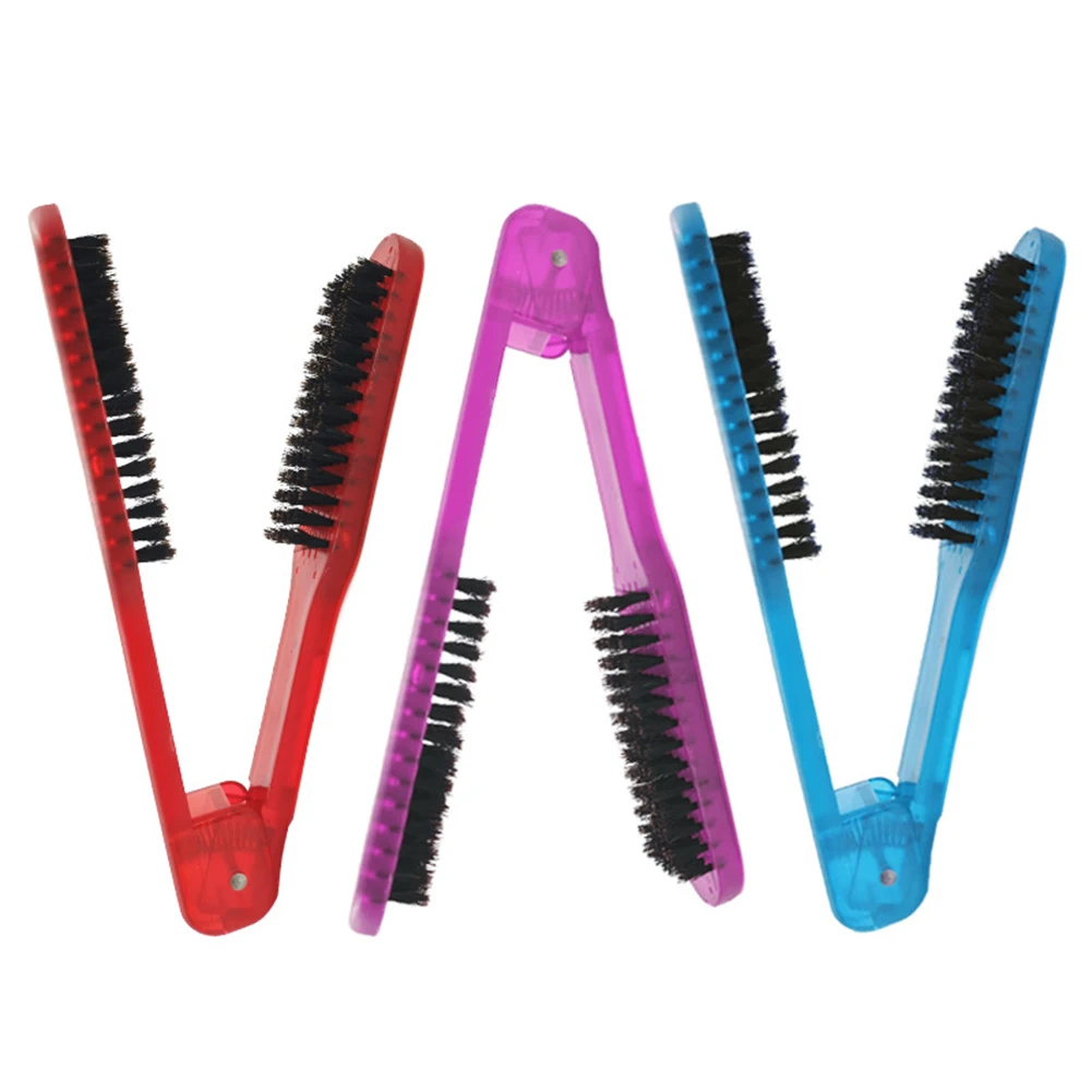 Straight Hair Comb Bristle Hair Straightening V-Shaped Comb Portable Home Hair Salon Comb High Resistant