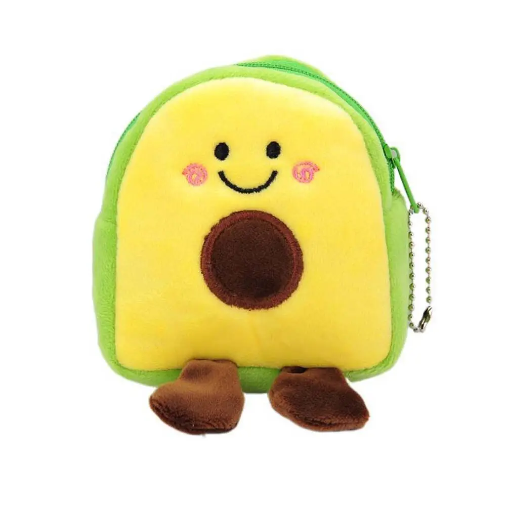 

Children Sweet Multifunctional Chicken Avocado Plush Pig Card Holder Korean Money Bag Zipper Purse Wallets Women Coin Purse