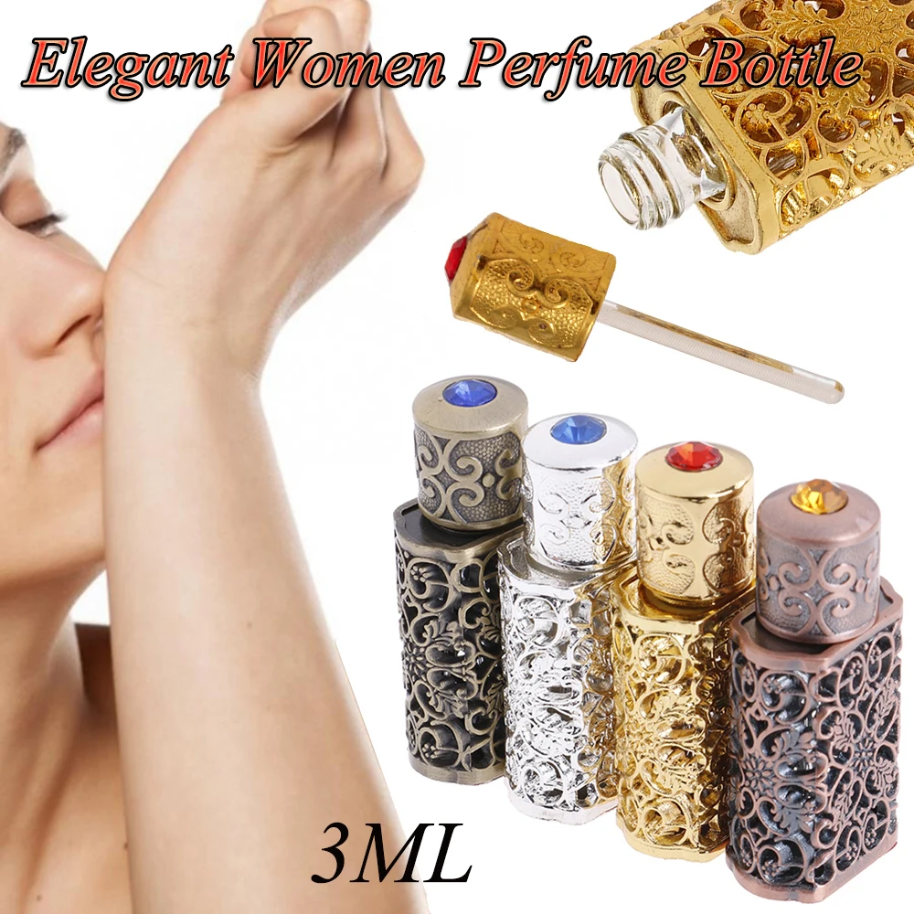 Bottiglia riutilizzabile in metallo anticato da viaggio Contenitore cosmetico Bottiglia di oli essenziali Bottiglia regalo decorazione di nozze